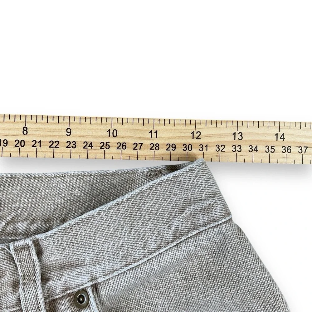LL Bean Jeans Women 4 (ACTUAL 24x27) Beige High Waisted Pleated Vintage Taper